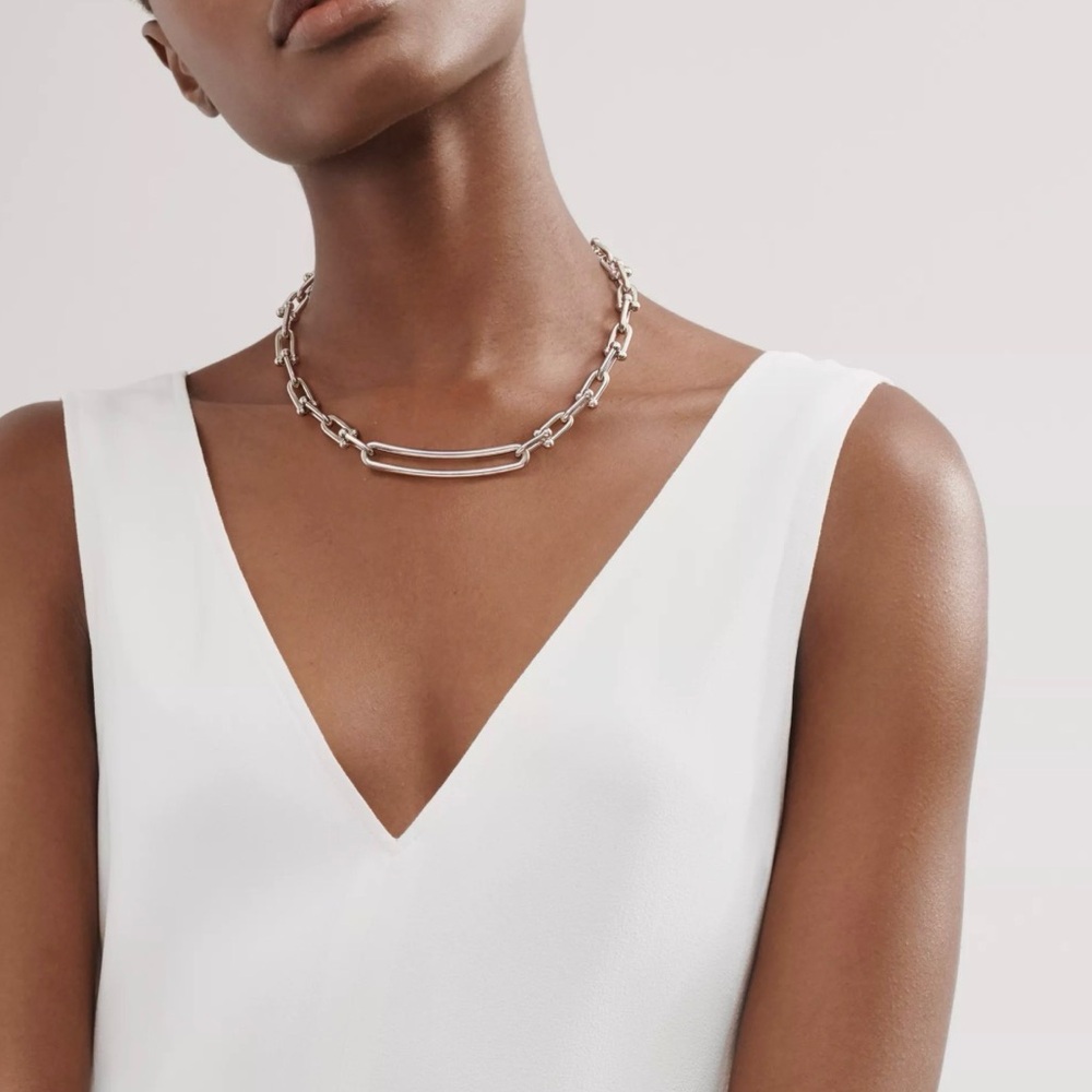Tiffany & Co. HardWear Elongated Link Necklace in Sterling Silver